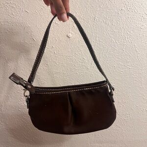 Brown mini purse